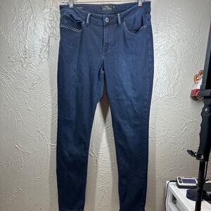Lucky Brand Womens Size 14/32‎ Sasha Super Skinny Dark Blue Mid Rise Jeans